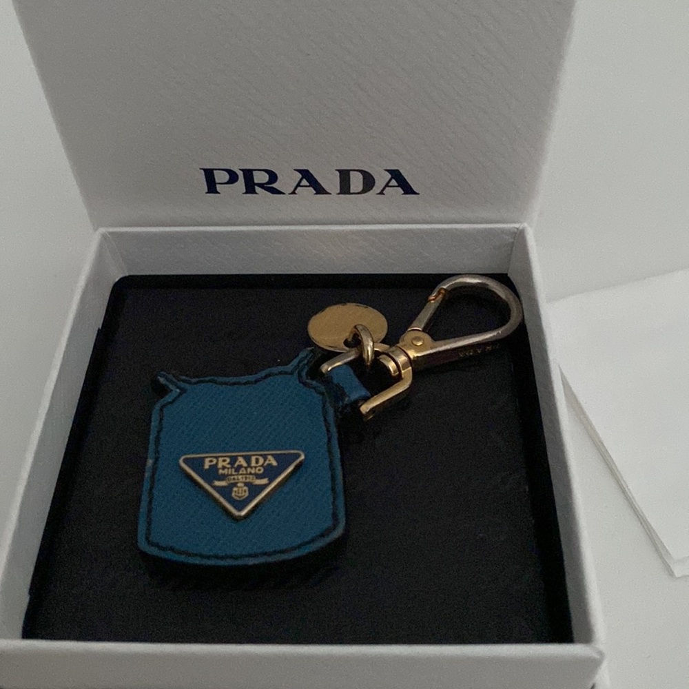 Authentic Prada Keychain Blue - image 1